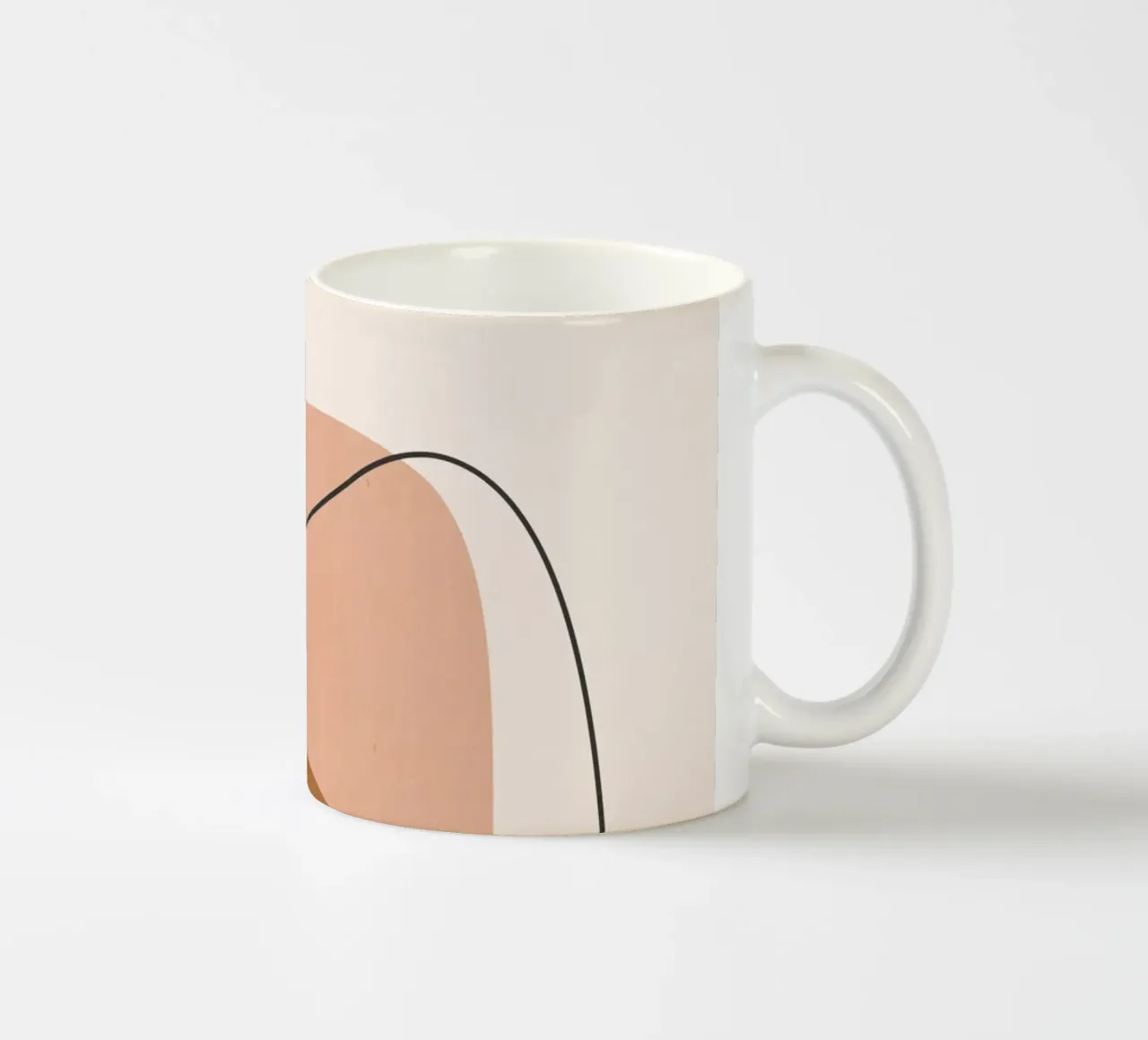 Arte astratta minimale 12 tazza in ceramica da ThingDesign
