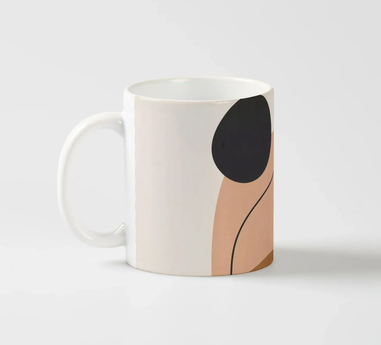 Arte astratta minimale 12 tazza in ceramica da ThingDesign