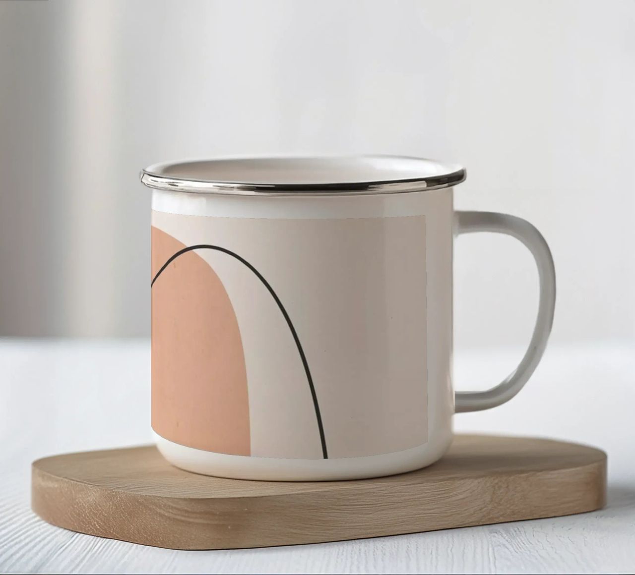 Arte astratta minimale 12 tazza in smalto da ThingDesign