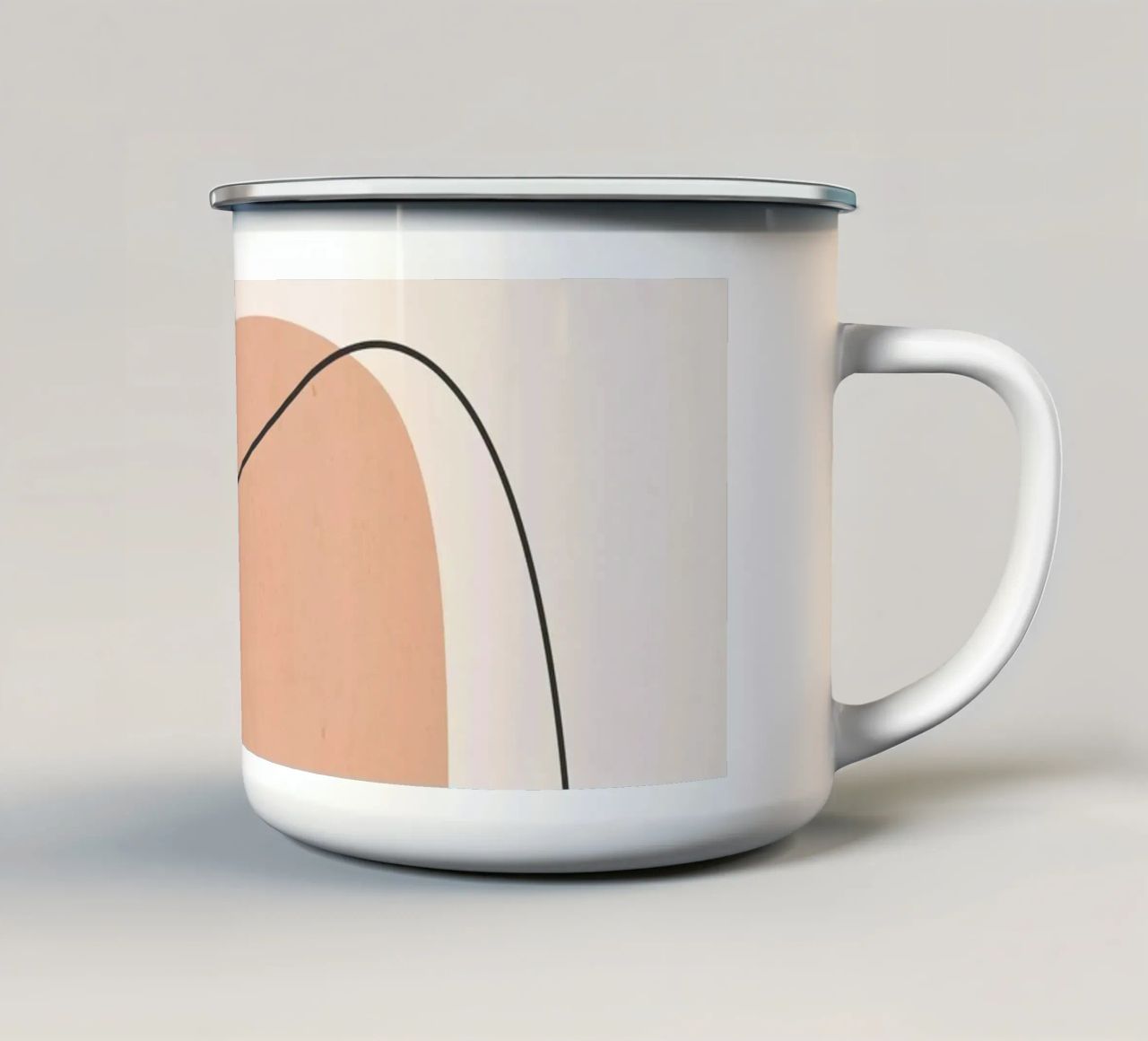 Arte astratta minimale 12 tazza in smalto da ThingDesign