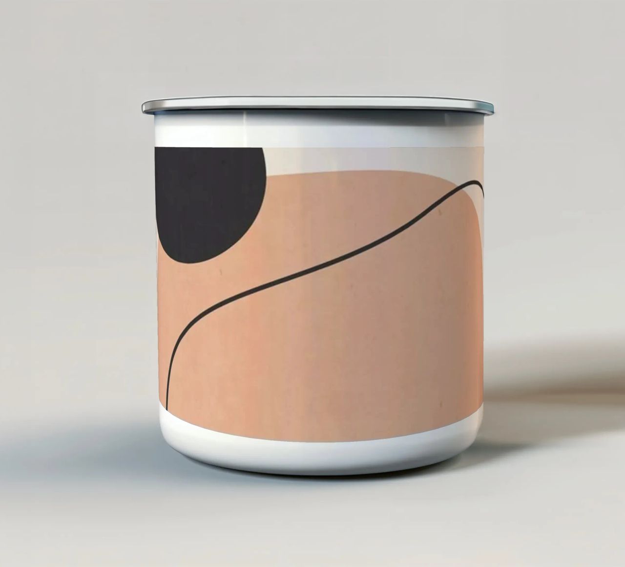 Arte astratta minimale 12 tazza in smalto da ThingDesign