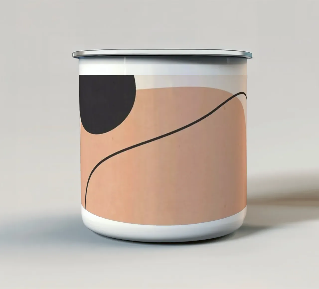 Art abstrait minimal 12 mug en émail de ThingDesign