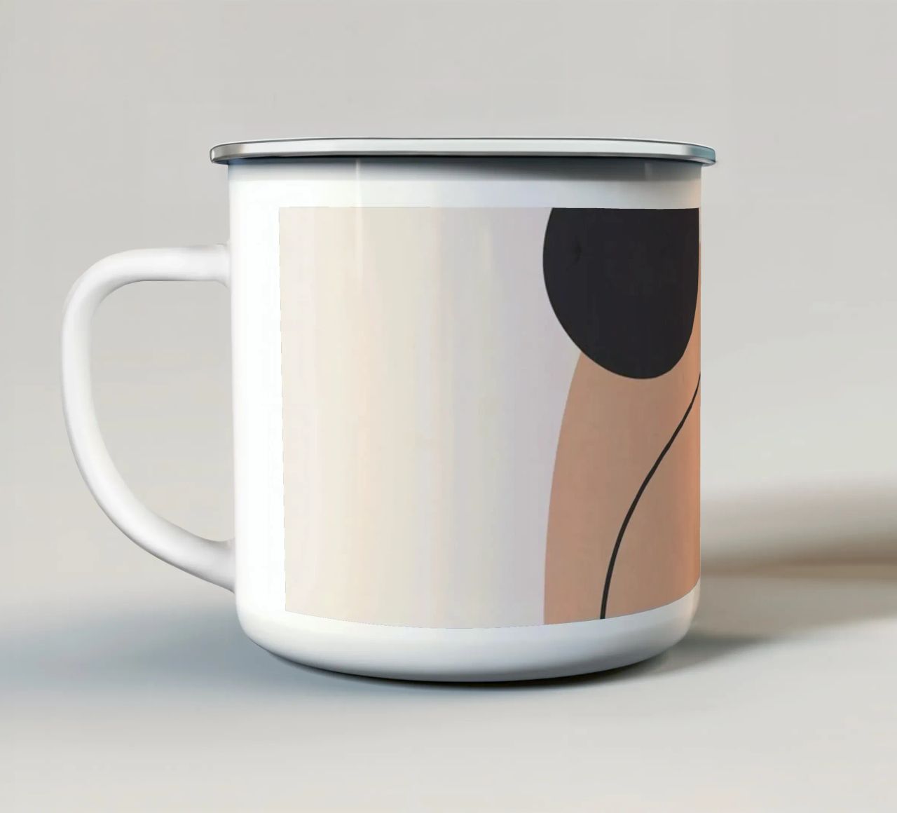 Arte astratta minimale 12 tazza in smalto da ThingDesign