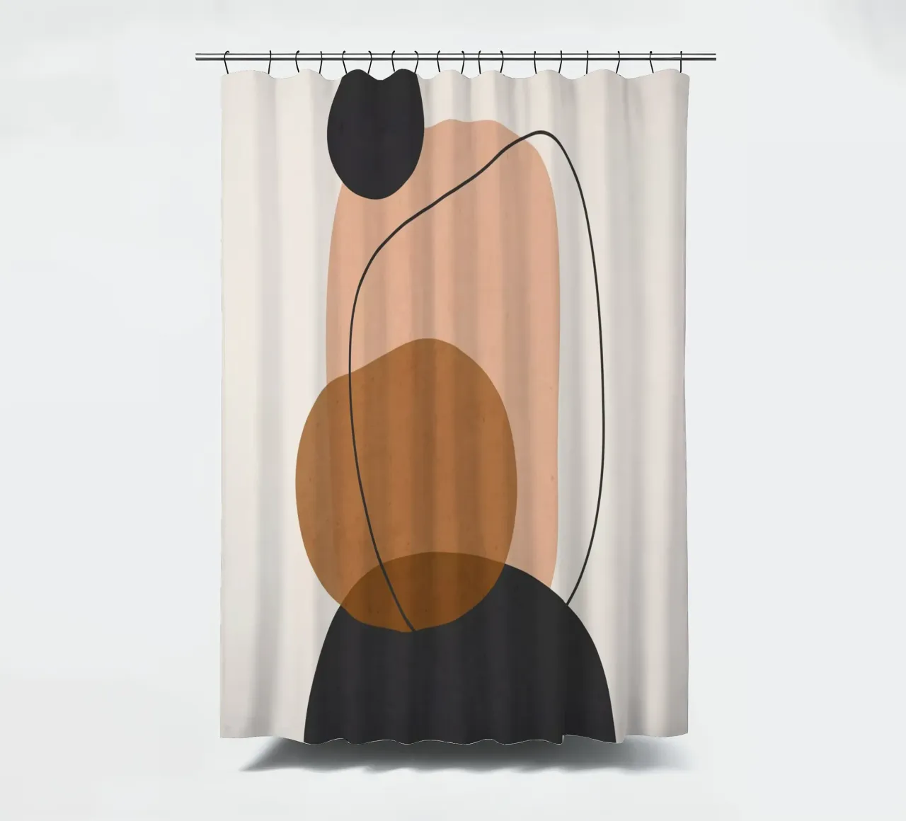 Minimale abstrakte Kunst 12 Duschvorhang von ThingDesign