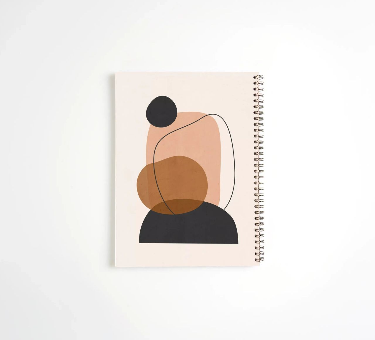 Minimal Abstract Art 12 spiral notebook by ThingDesign