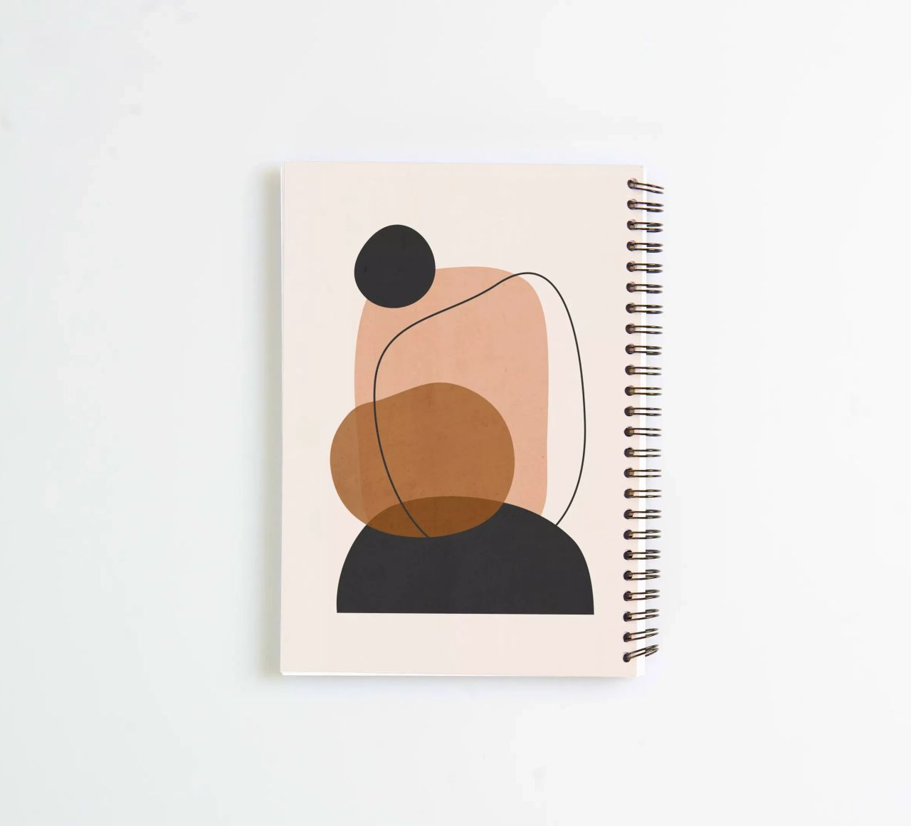Minimal Abstract Art 12 spiral notebook by ThingDesign