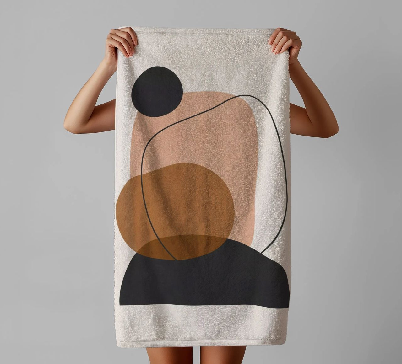 Minimal Abstract Art 12 towel by ThingDesign