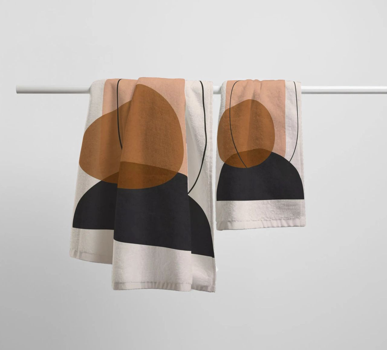 Minimal Abstract Art 12 towel by ThingDesign