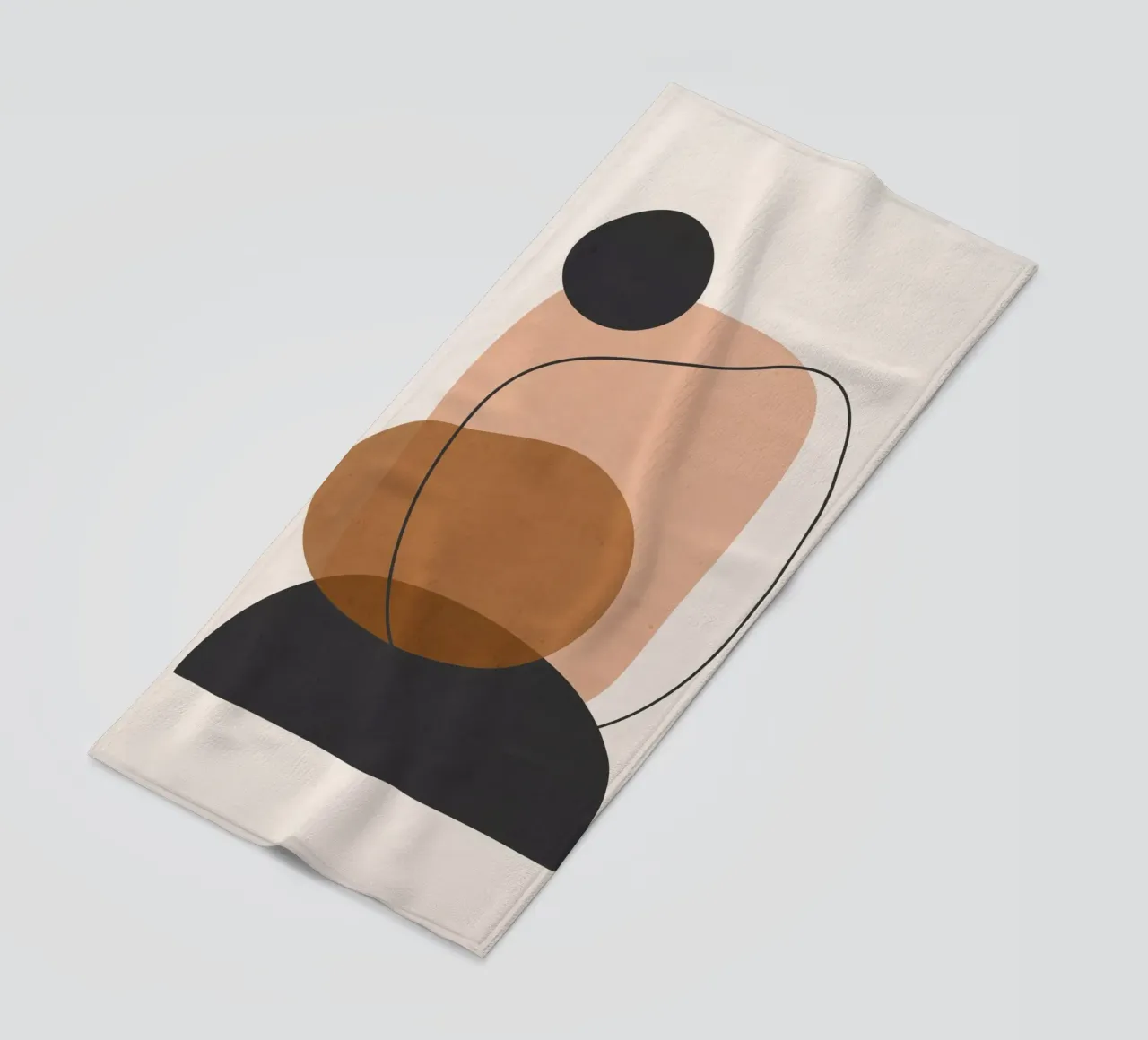 Art abstrait minimal 12 serviette de plage de ThingDesign
