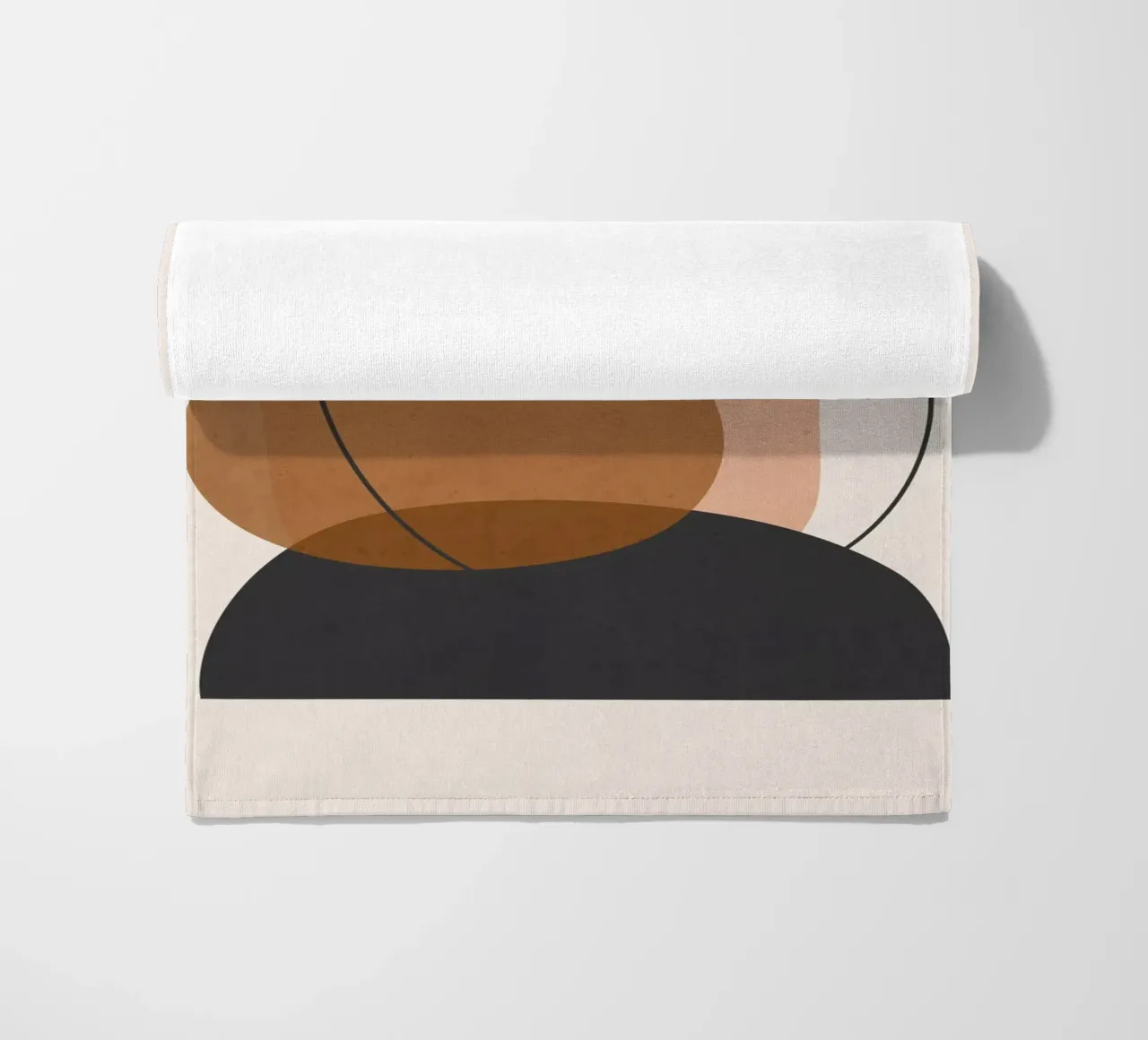 Art abstrait minimal 12 serviette de plage de ThingDesign