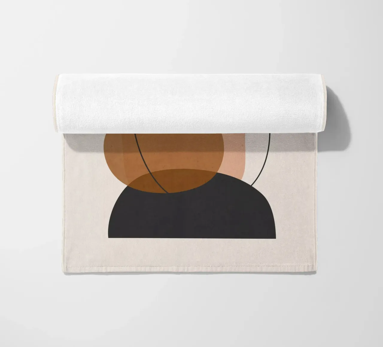 Minimale abstrakte Kunst 12 Strandtuch von ThingDesign
