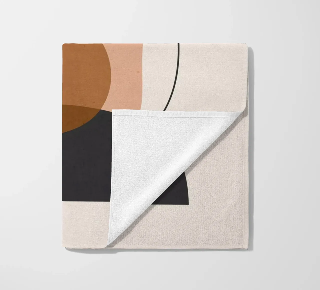 Minimale abstrakte Kunst 12 Strandtuch von ThingDesign