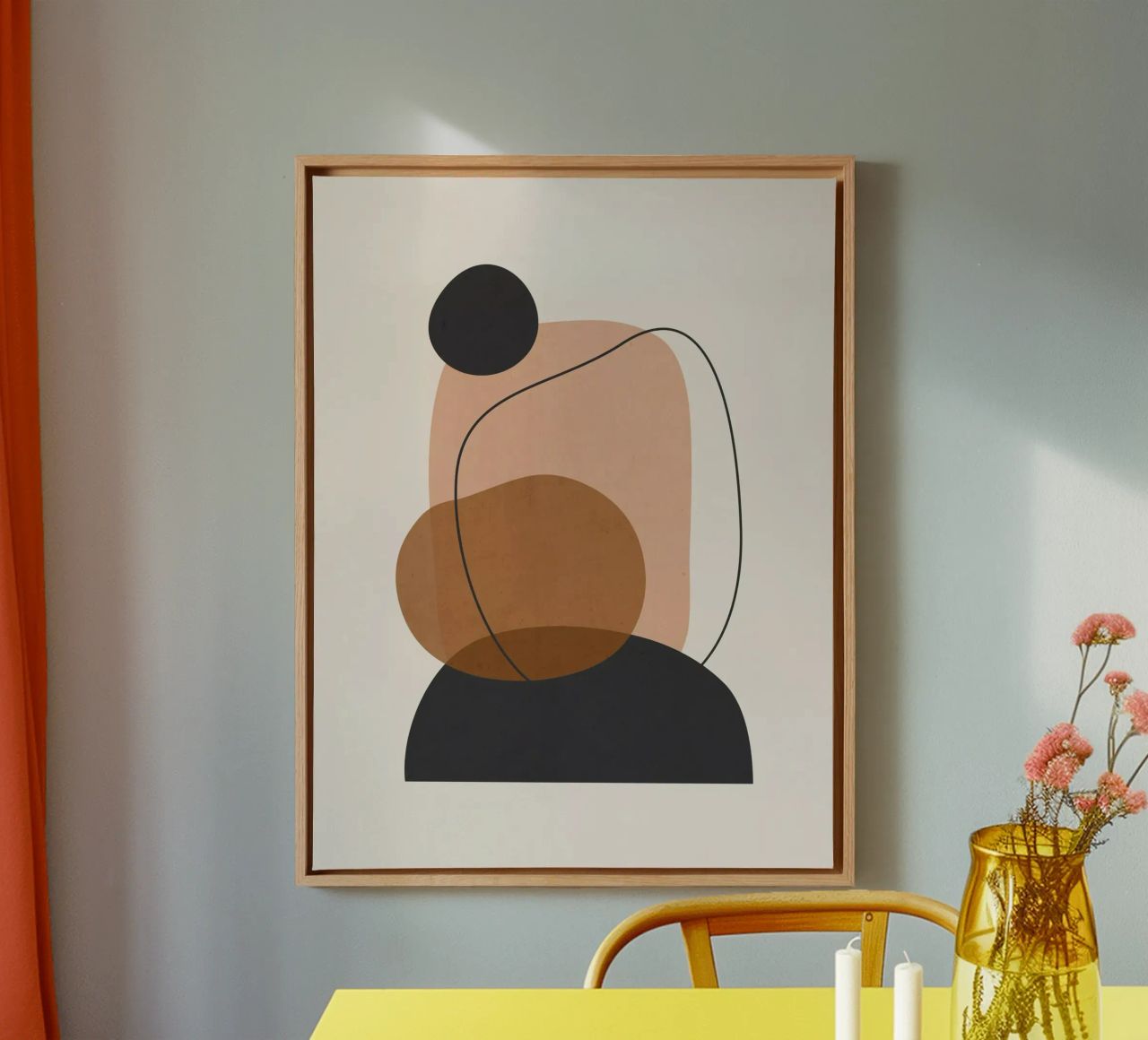 Minimal Abstract Art 12 canvas by ThingDesign