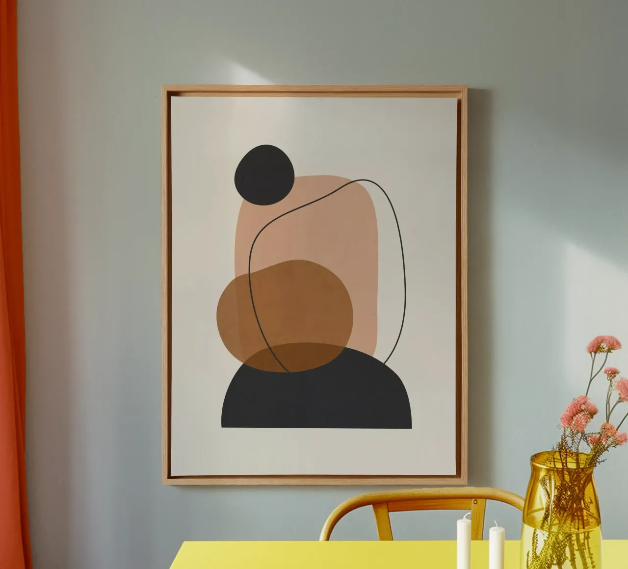 Minimale abstrakte Kunst 12 Leinwand von ThingDesign