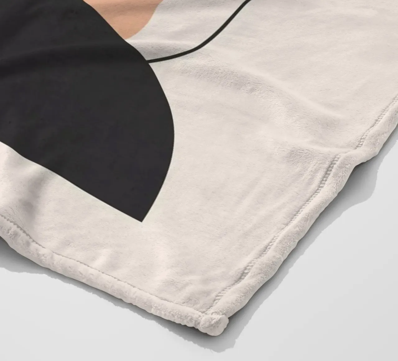 Minimal Abstract Art 12 fleece blanket by ThingDesign