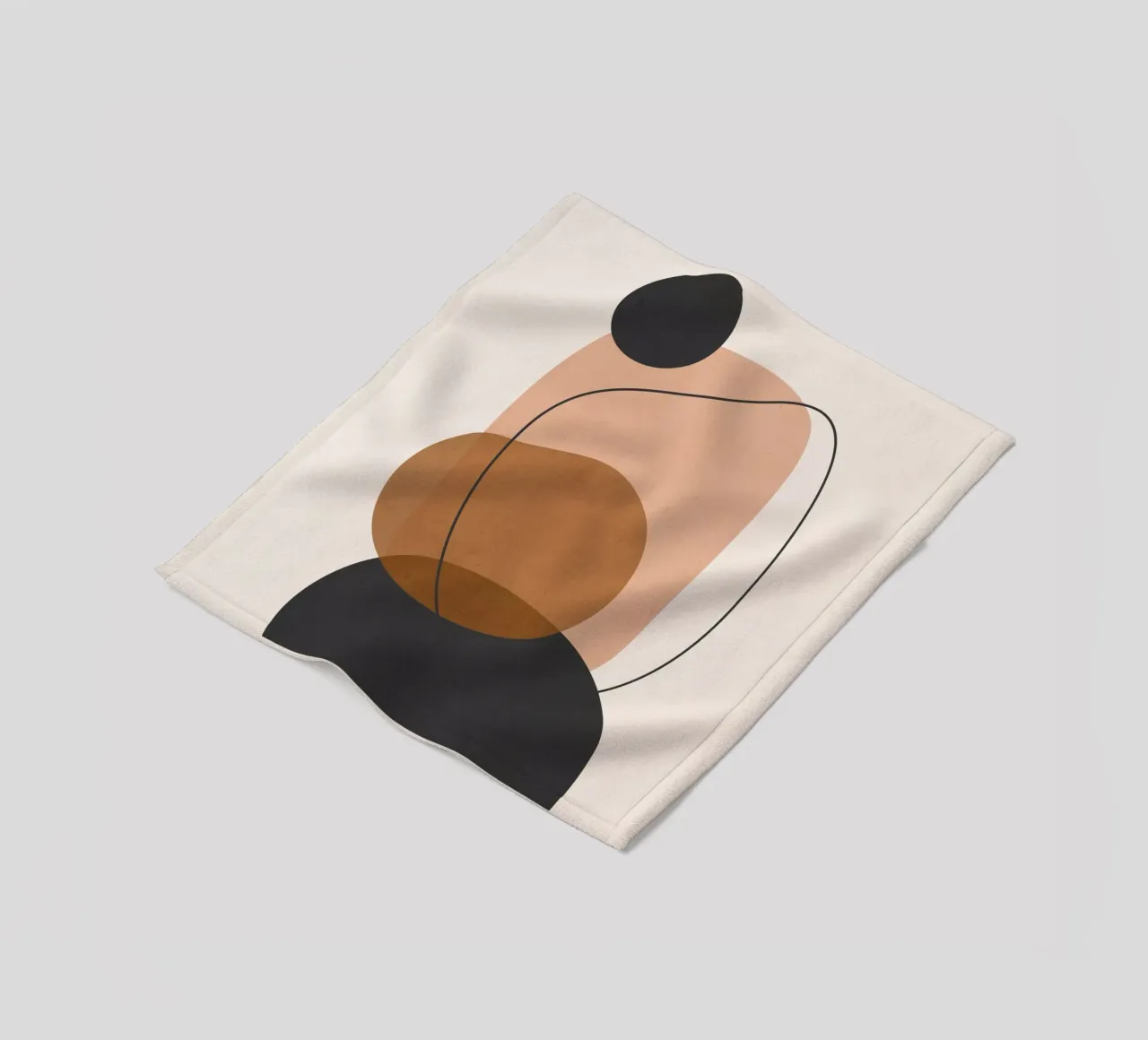 Arte astratta minimale 12 coperta in pile da ThingDesign
