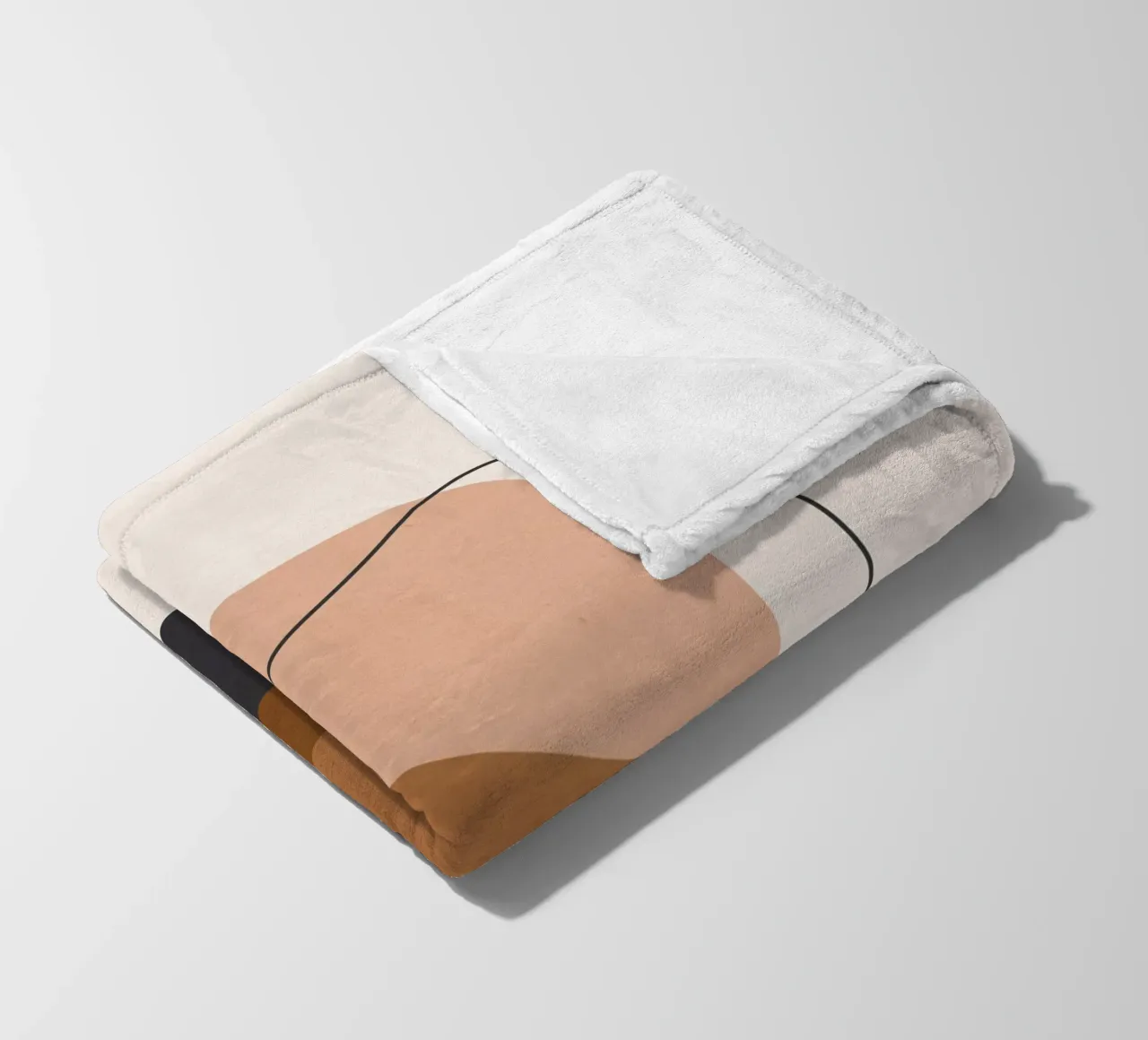 Minimal Abstract Art 12 fleece blanket by ThingDesign