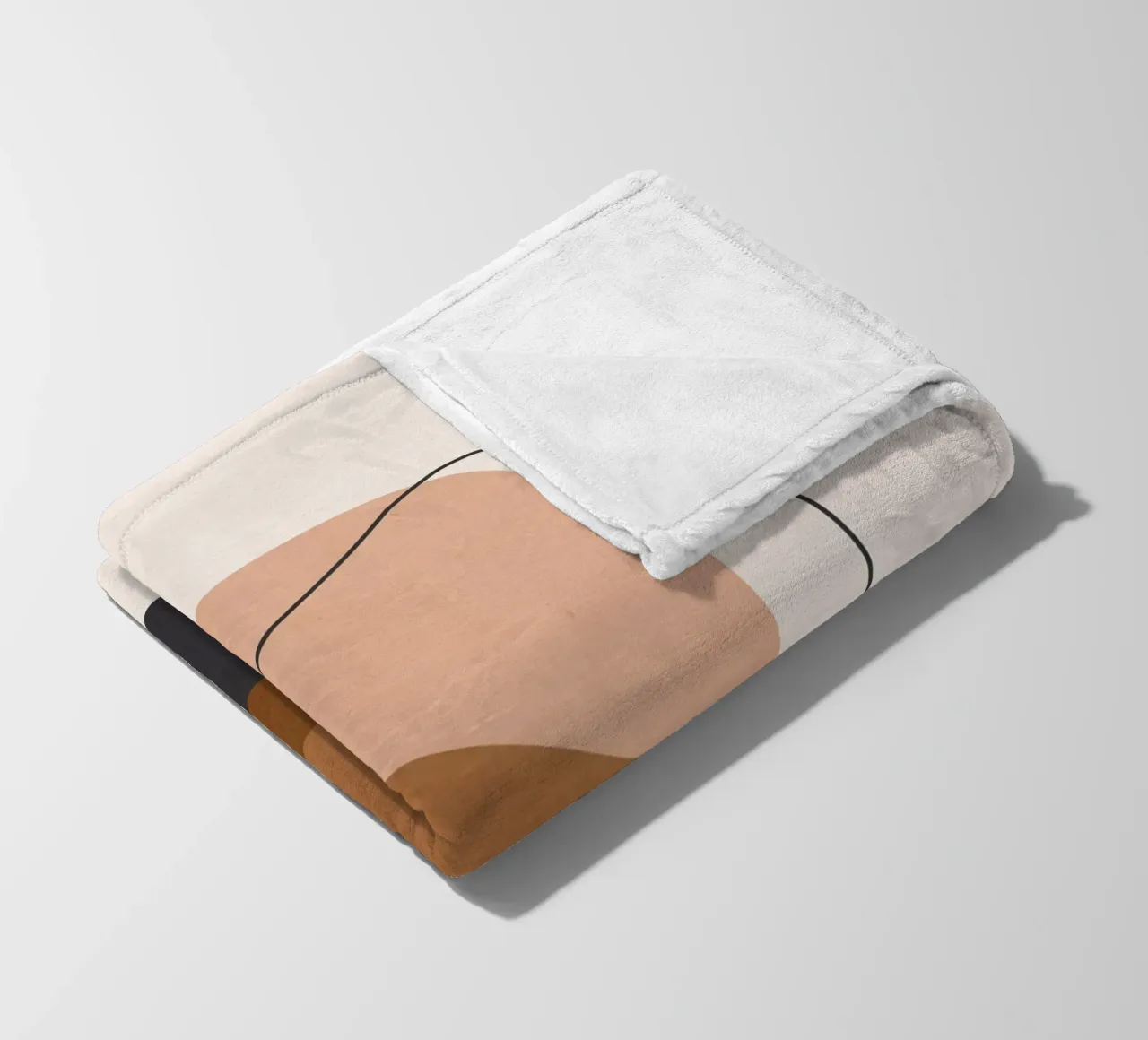 Arte astratta minimale 12 coperta in pile da ThingDesign
