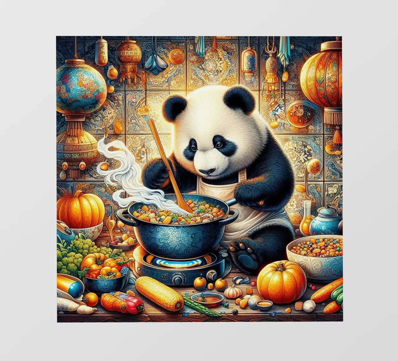 Cucina Panda telo in pvc da Delaney Okuneva