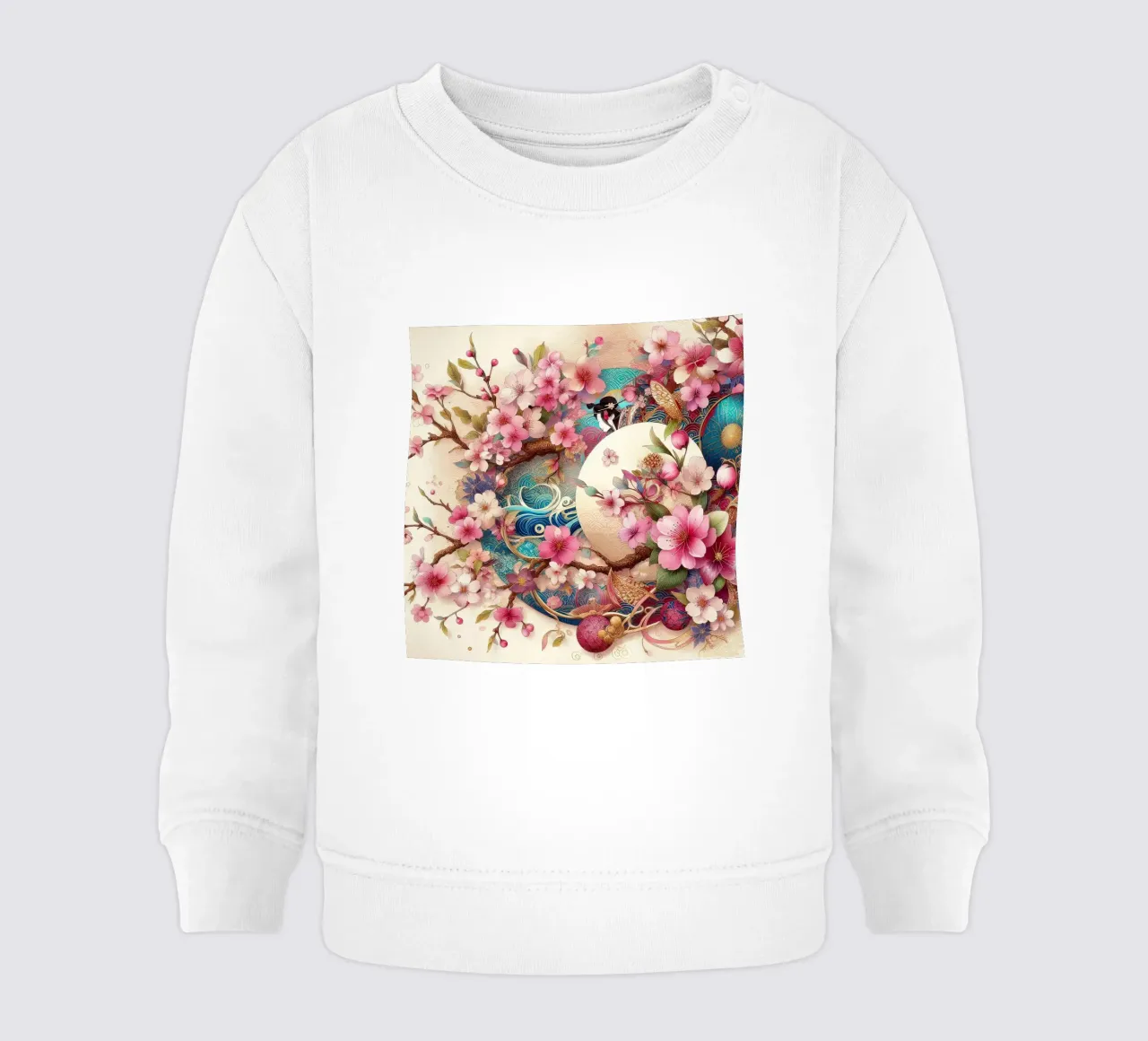 Sakura rosa felpa neonato da Delaney Okuneva