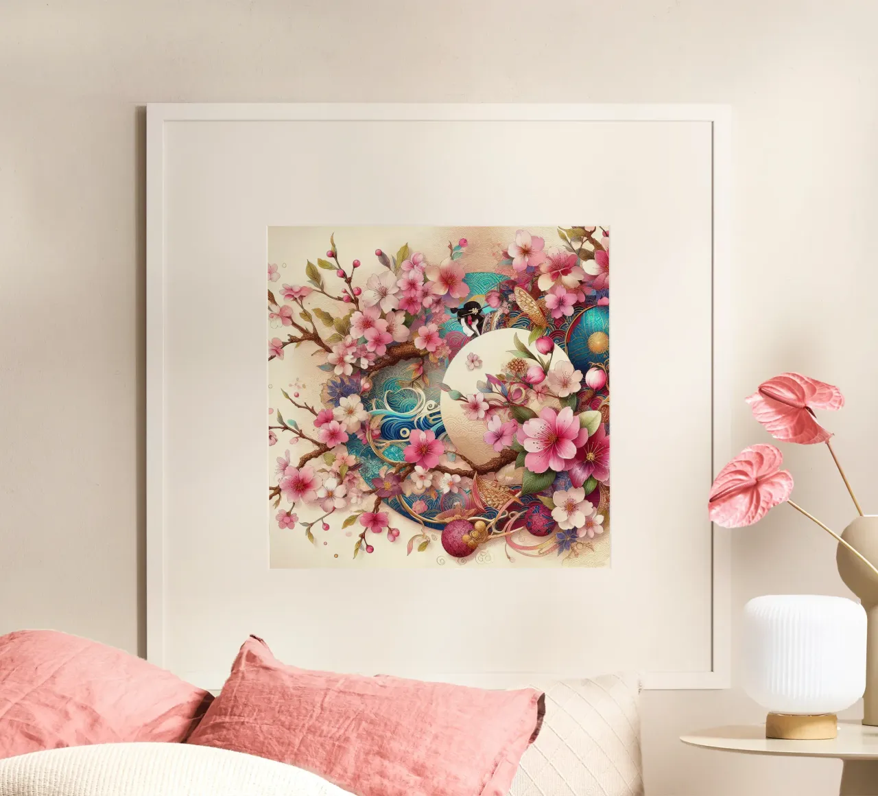 Sakura rosa poster da Delaney Okuneva