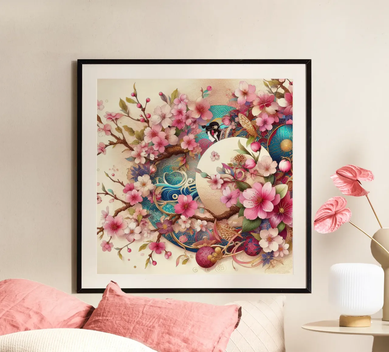 Sakura rosa poster da Delaney Okuneva