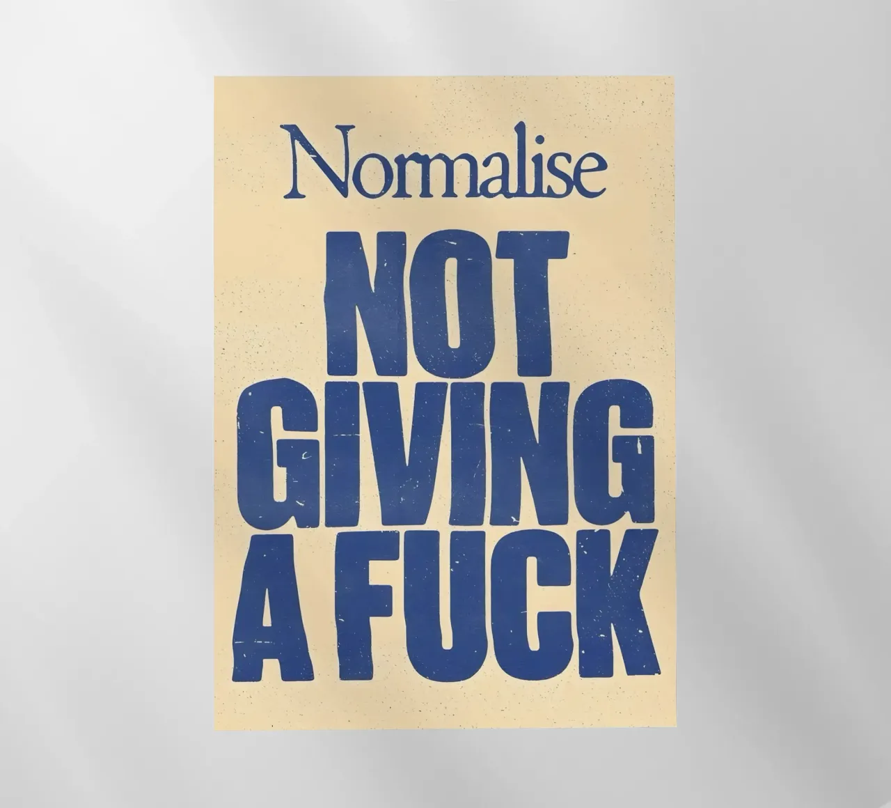 Normalise NOT GIVING A pellicola backlit da Type & Tape