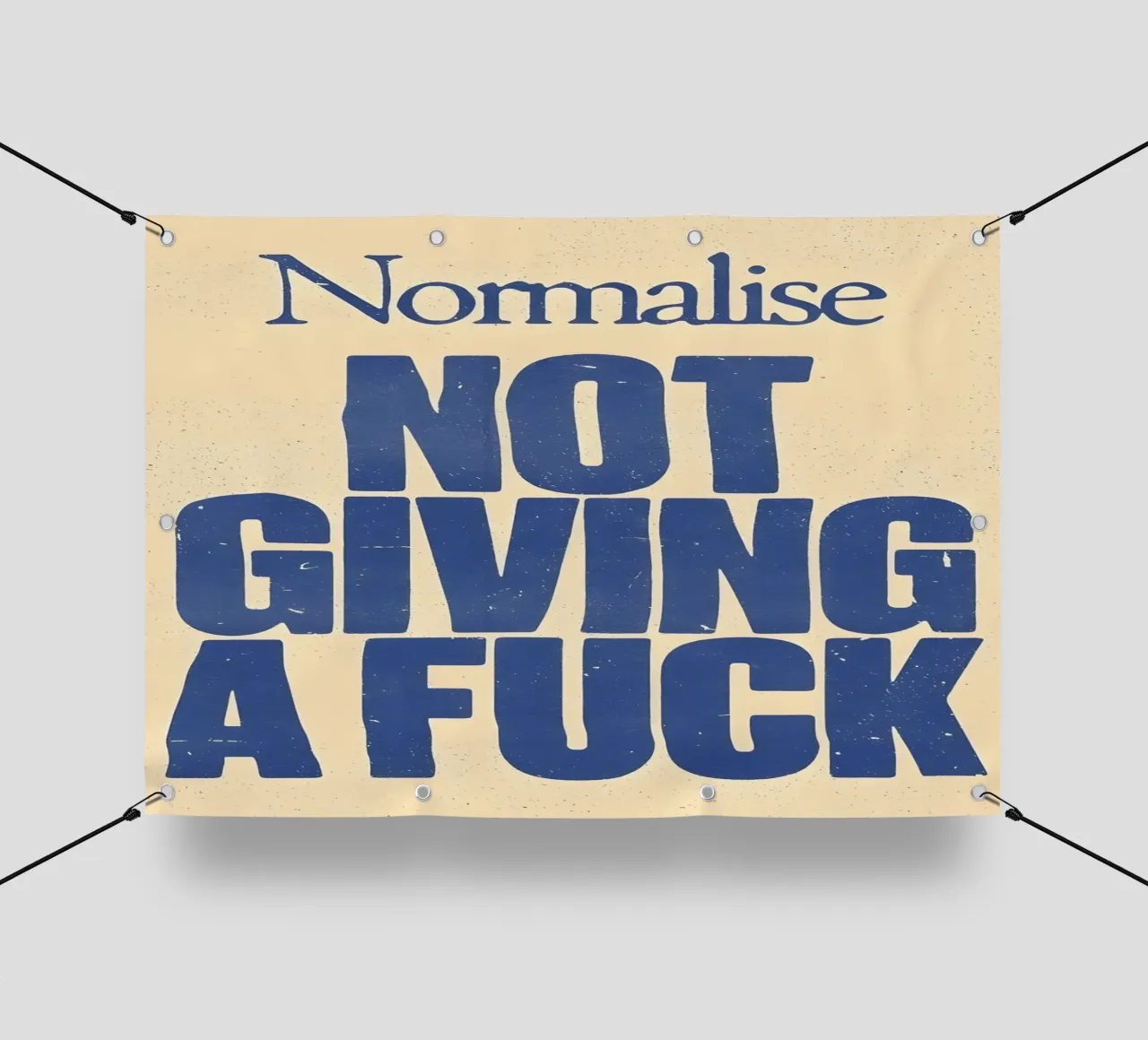 Normalise NOT GIVING A telo in pvc da Type & Tape