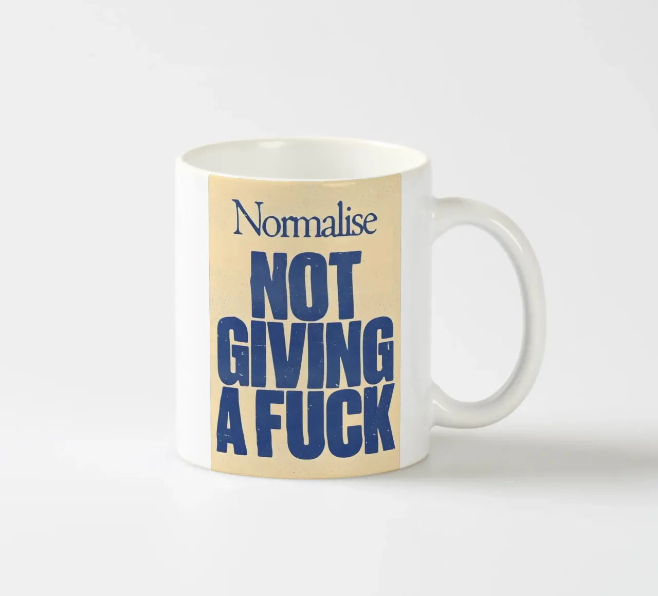 Normalise NOT GIVING A tazza in ceramica da Type & Tape