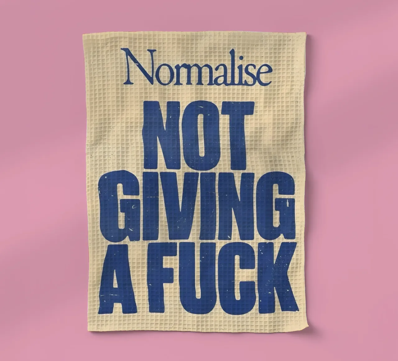 Normalise NOT GIVING A canovaccio da cucina da Type & Tape