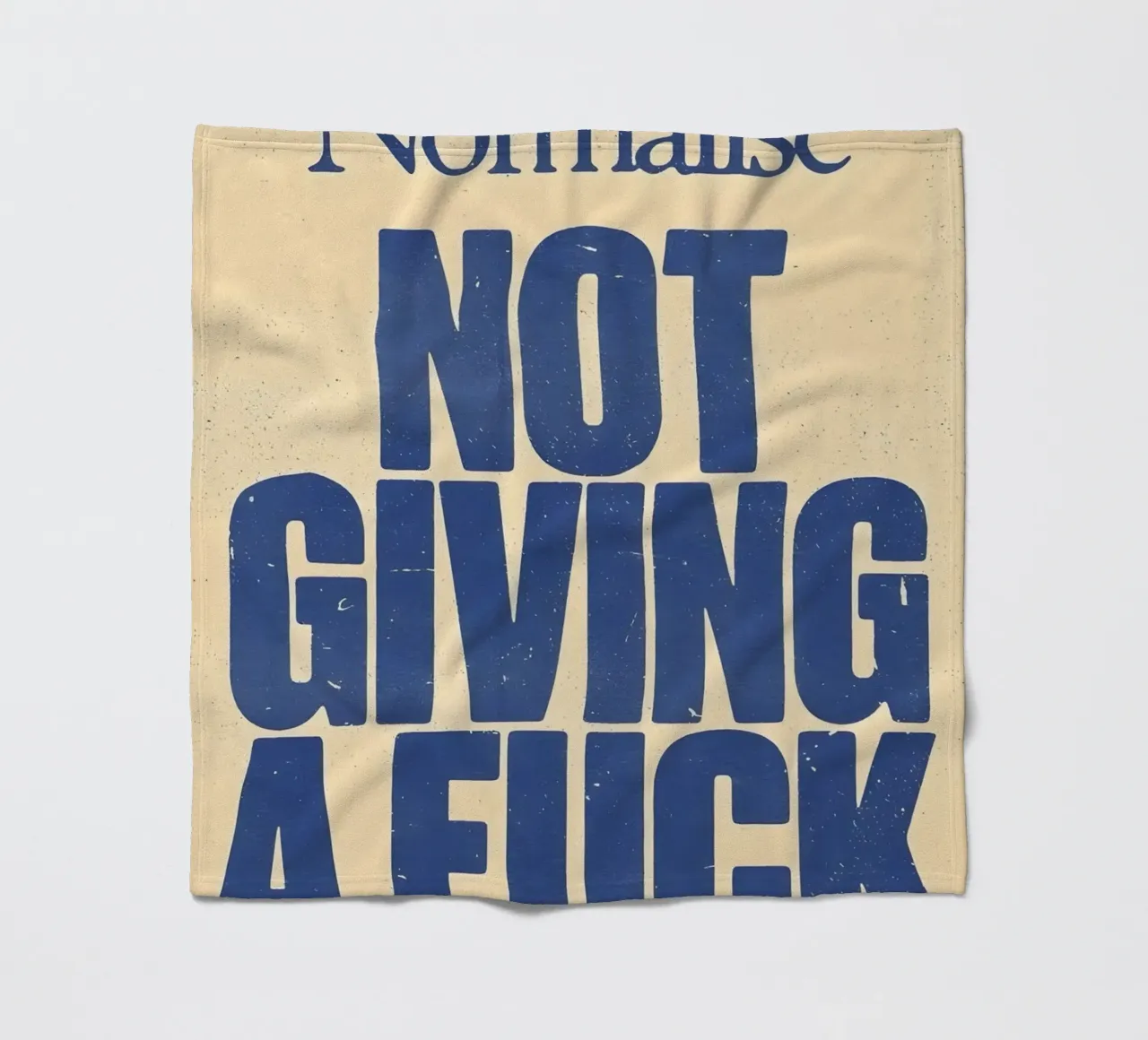 Normalise NOT GIVING A coperta in pile da Type & Tape