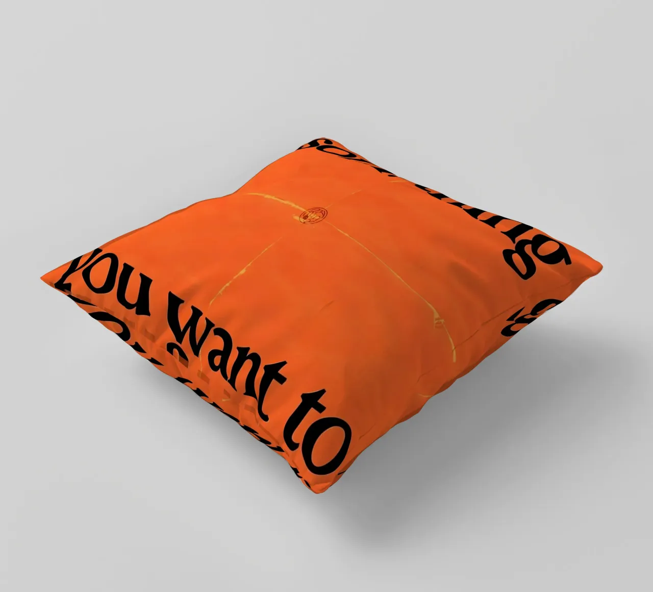 Don't rush something you want to last forever cuscino da Type & Tape