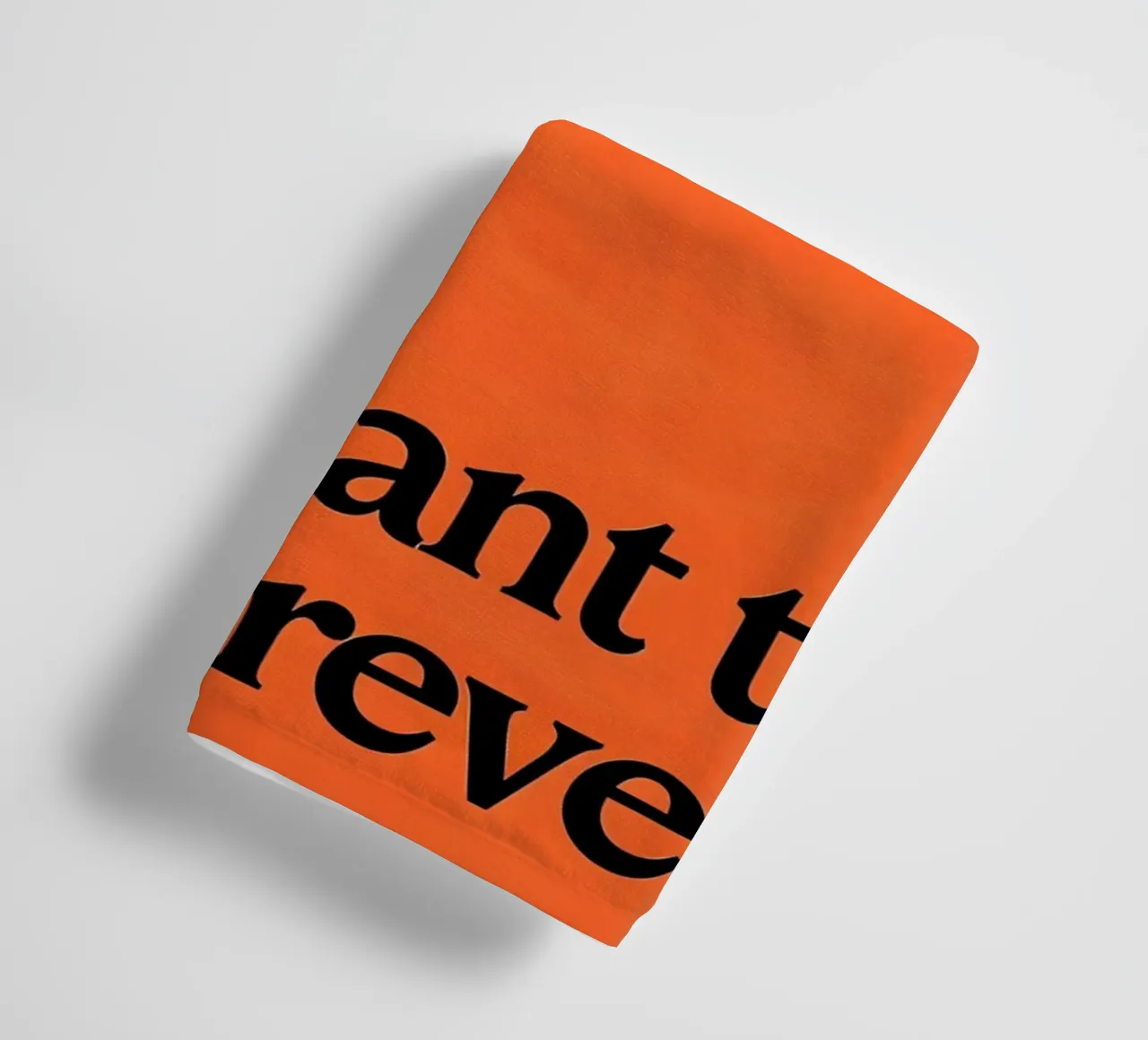 Don't rush something you want to last forever asciugamano da bagno da Type & Tape