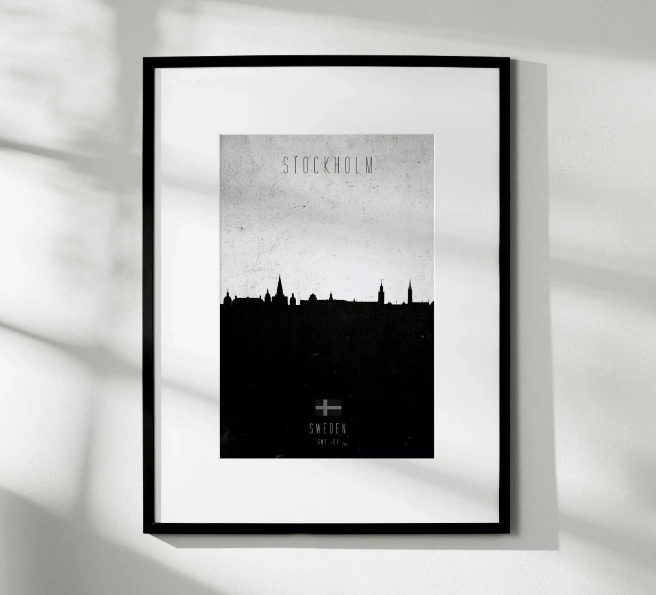 Stockholm Contemporary Cityscape Poster von Calm The Ham