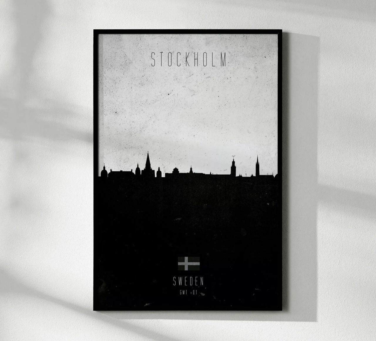 Stockholm Contemporary Cityscape Poster von Calm The Ham