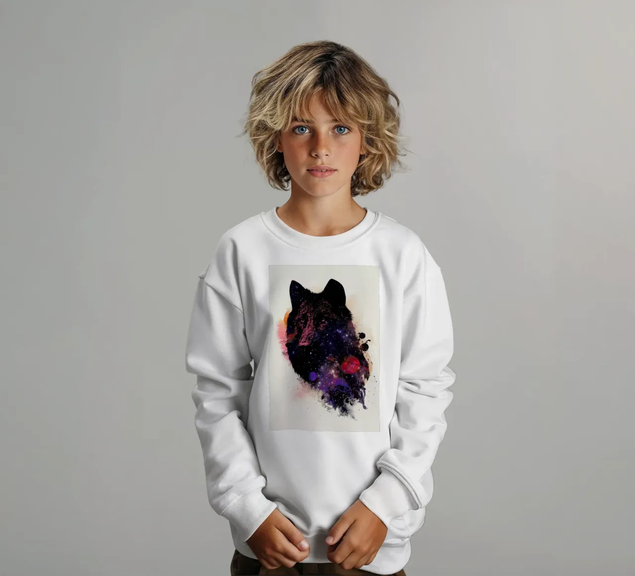 Universal Wolf kids sweatshirt by Róbert Farkas