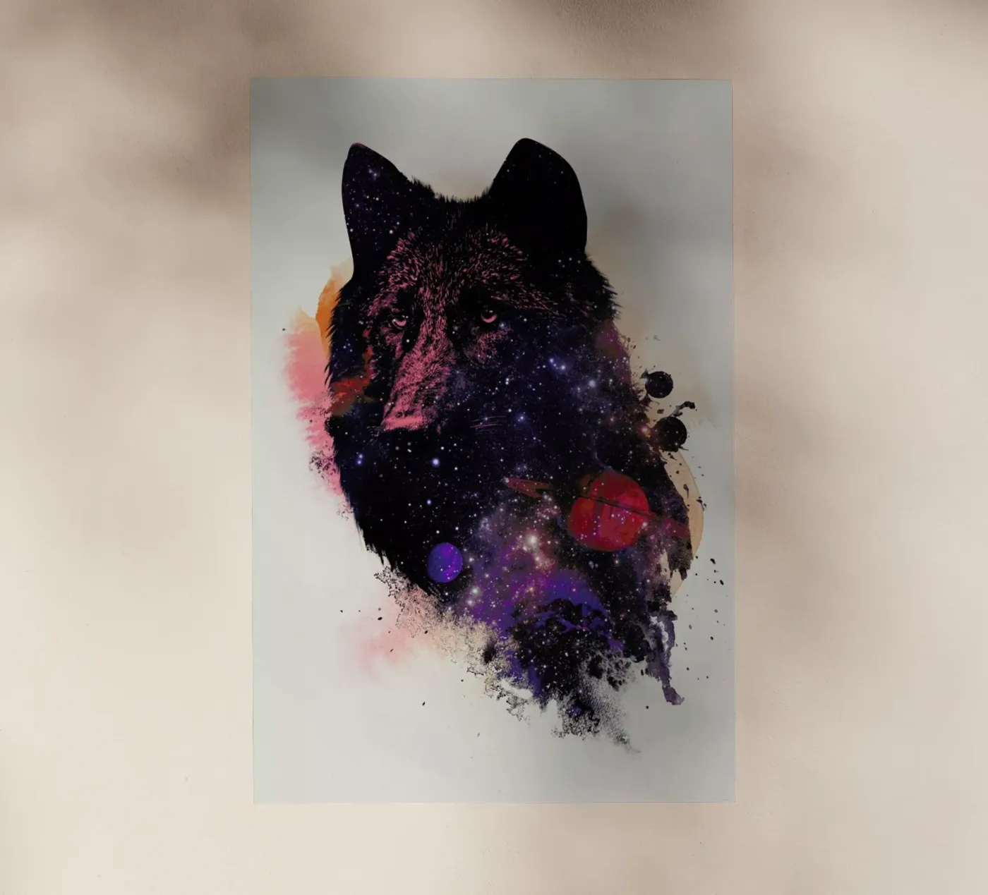 Universal Wolf backlit folie van Róbert Farkas