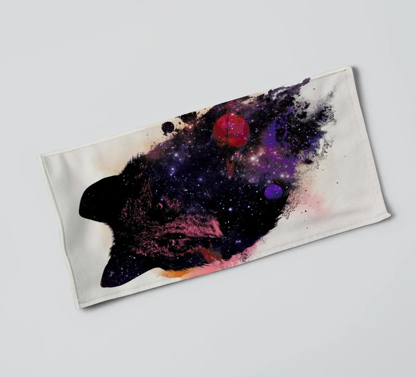 Universal Wolf Handtuch von Róbert Farkas
