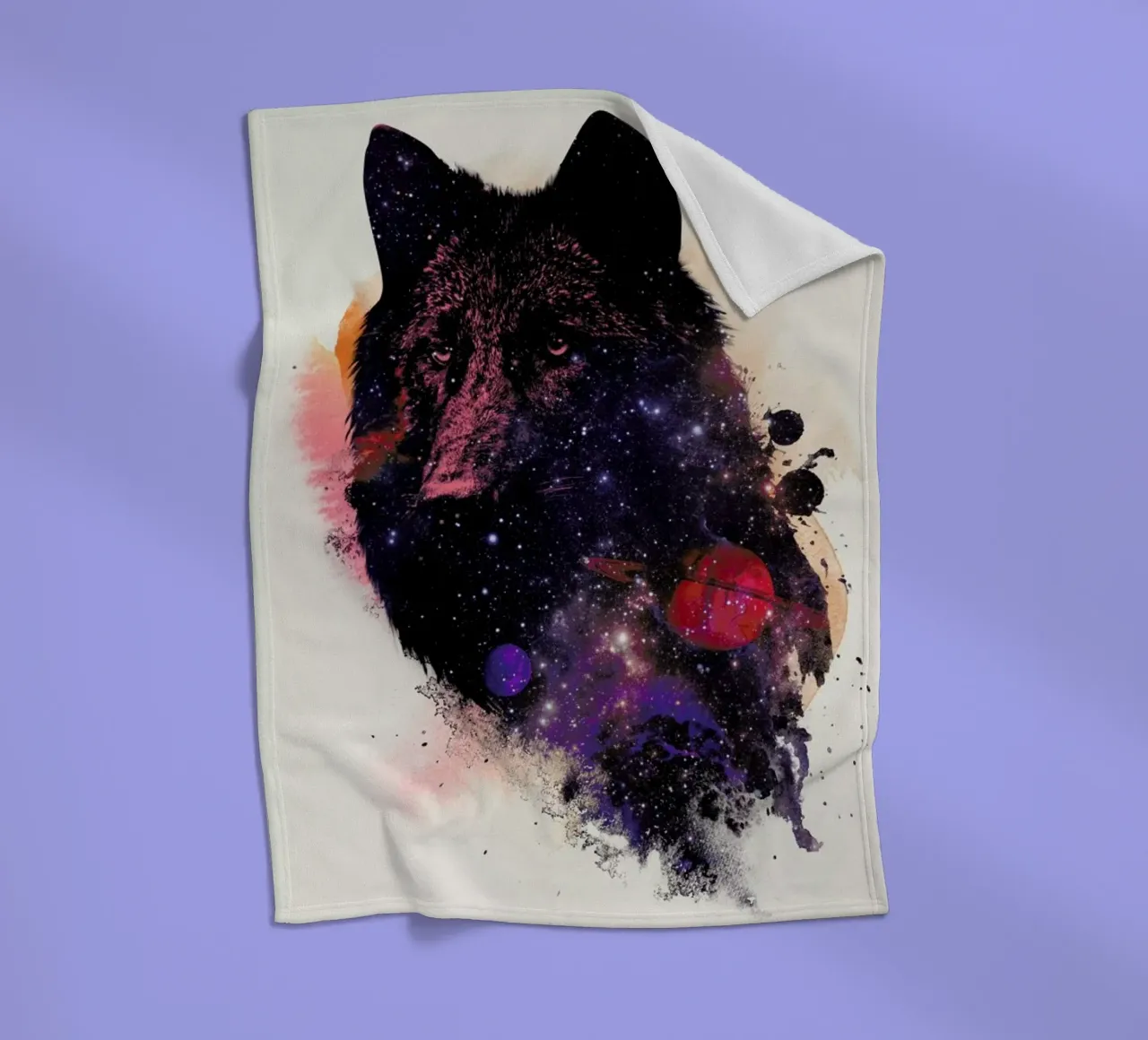 Universal Wolf fleecedeken van Róbert Farkas
