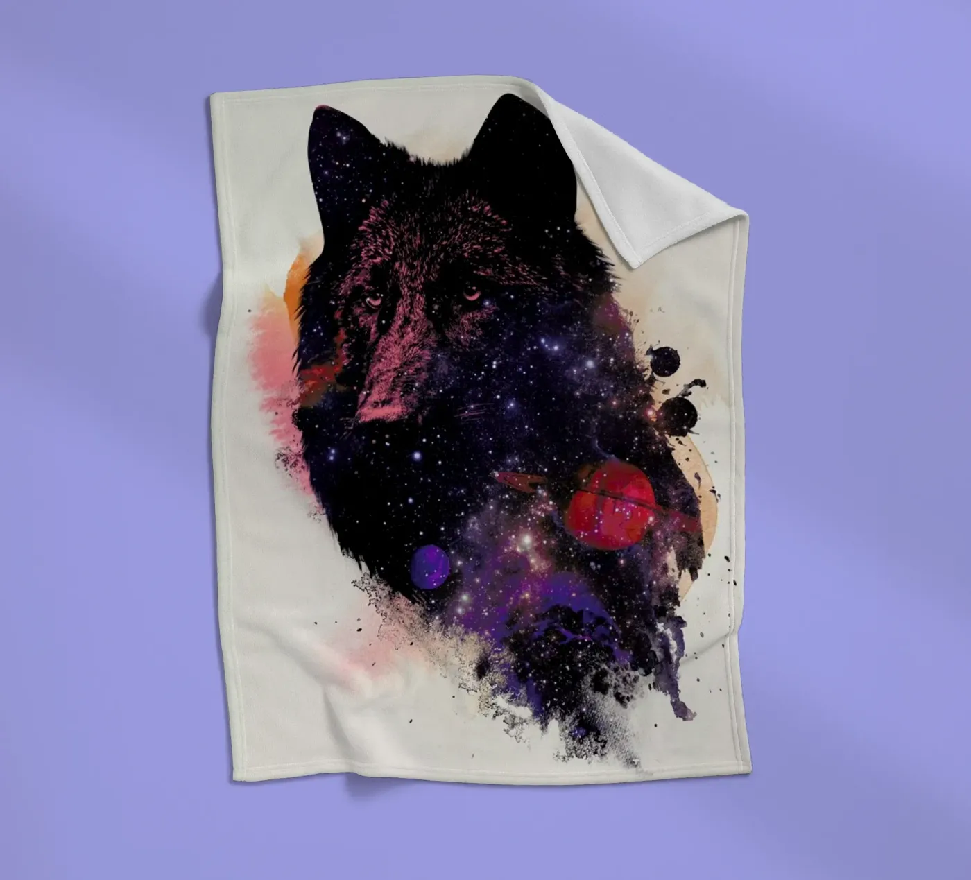 Universal Wolf Fleecedecke von Róbert Farkas