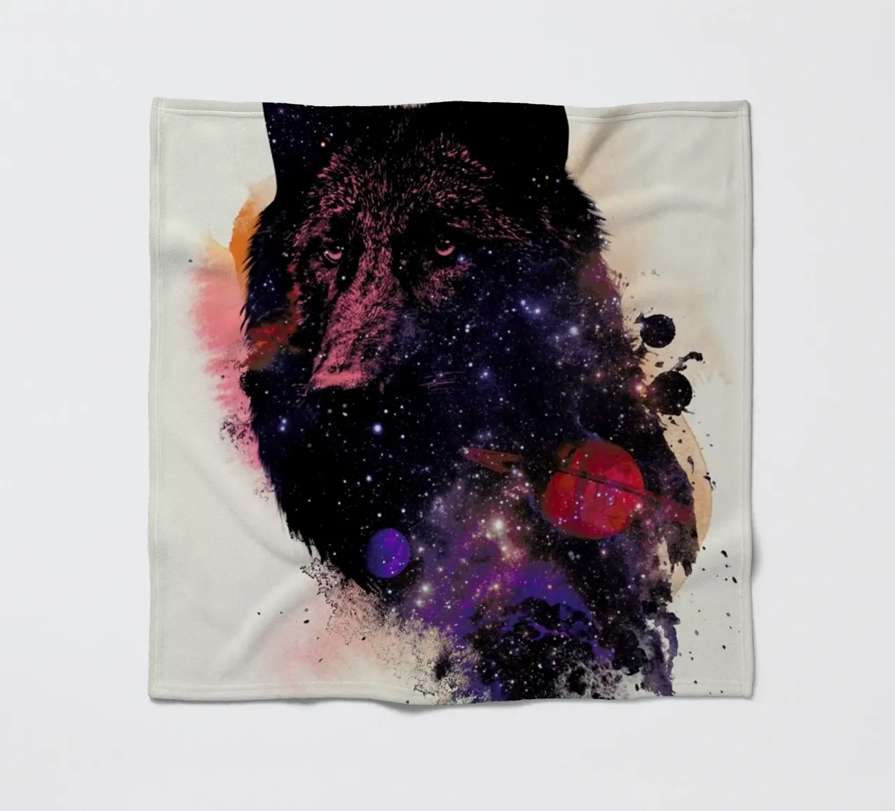 Universal Wolf fleecedeken van Róbert Farkas