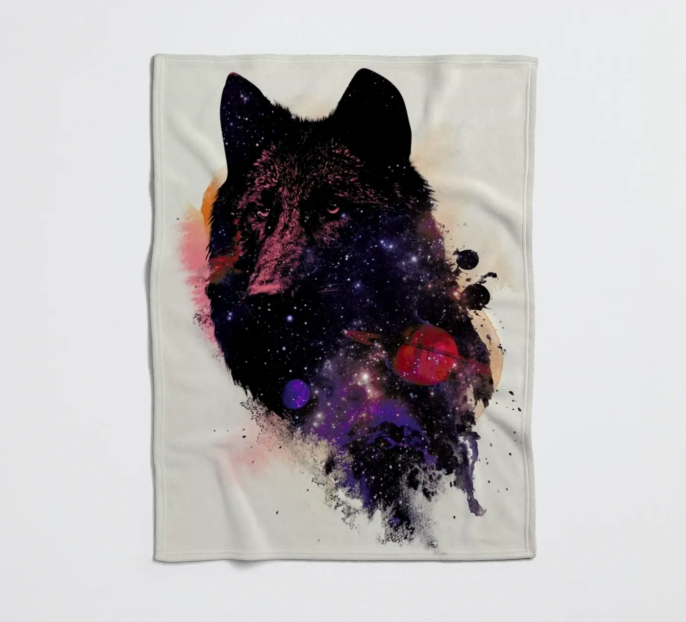 Universal Wolf Fleecedecke von Róbert Farkas