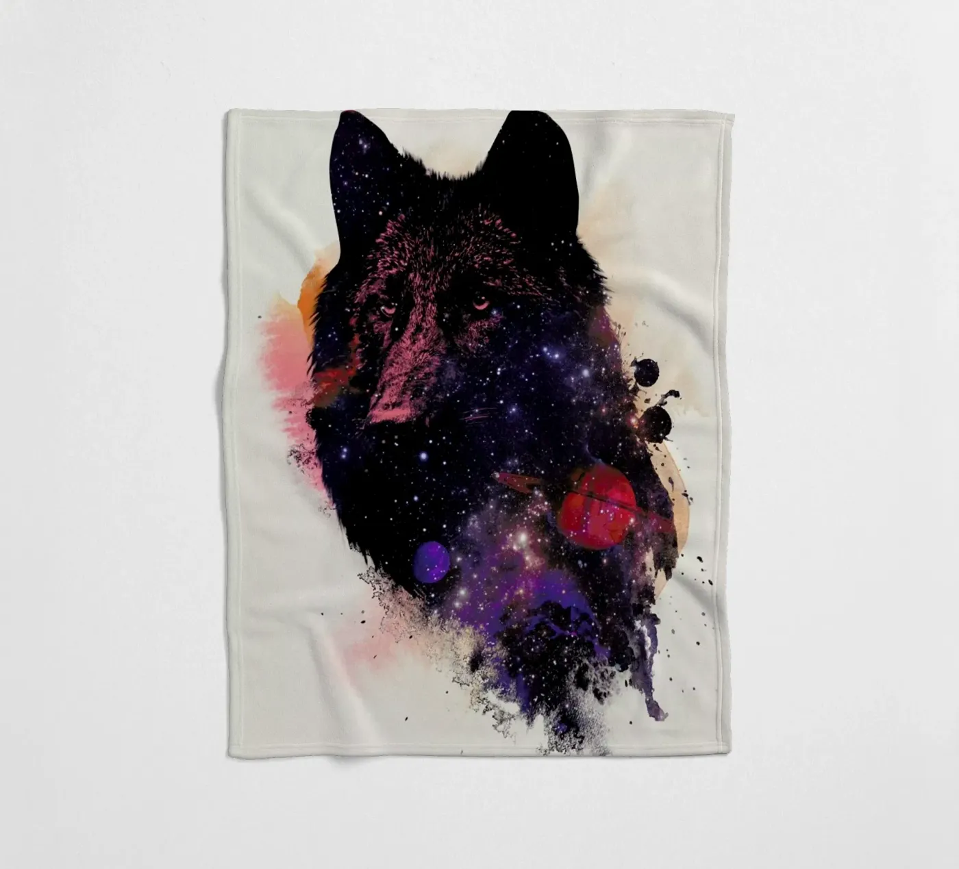Universal Wolf Fleecedecke von Róbert Farkas