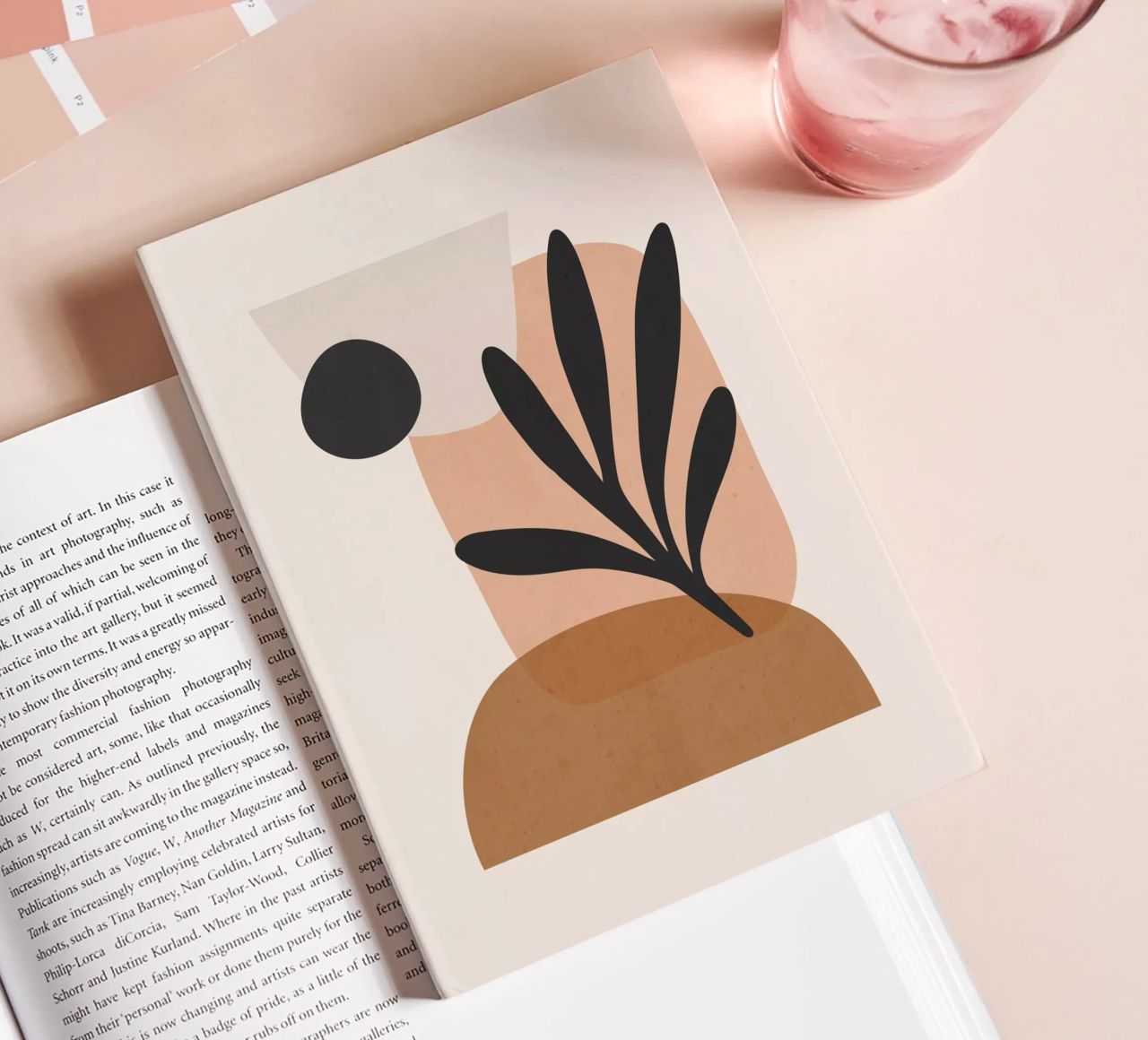 Minimal Abstract Art 11 notebook by ThingDesign