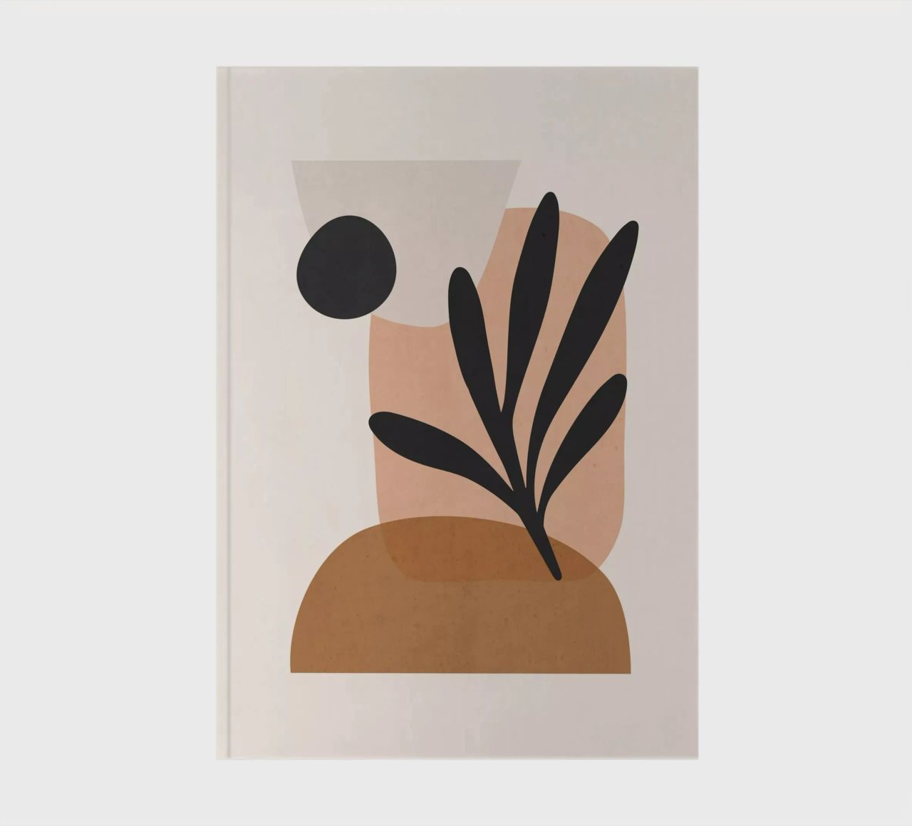 Minimal Abstract Art 11 notebook by ThingDesign