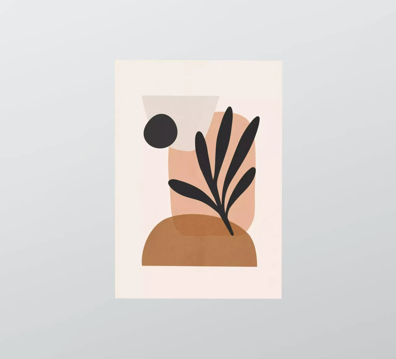 Minimal Abstract Art 11 sticker by ThingDesign