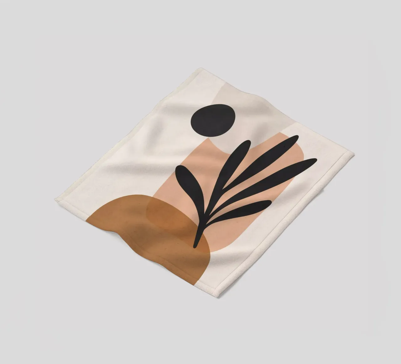 Minimal Abstract Art 11 fleece blanket by ThingDesign