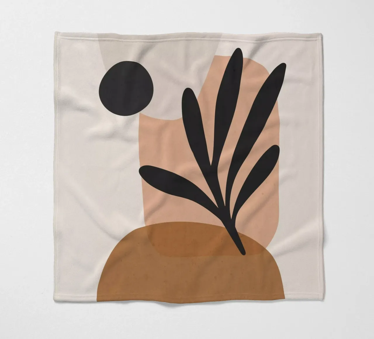 Minimal Abstract Art 11 fleece blanket by ThingDesign