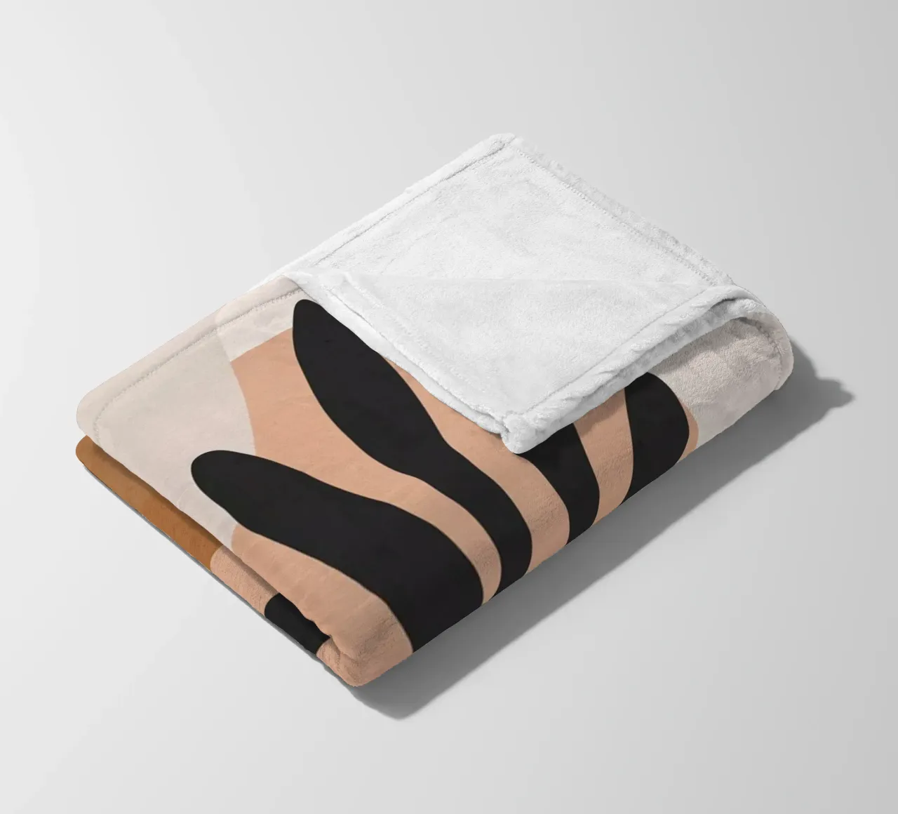 Minimal Abstract Art 11 fleece blanket by ThingDesign