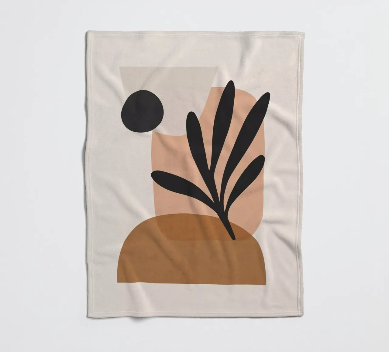 Minimal Abstract Art 11 fleece blanket by ThingDesign